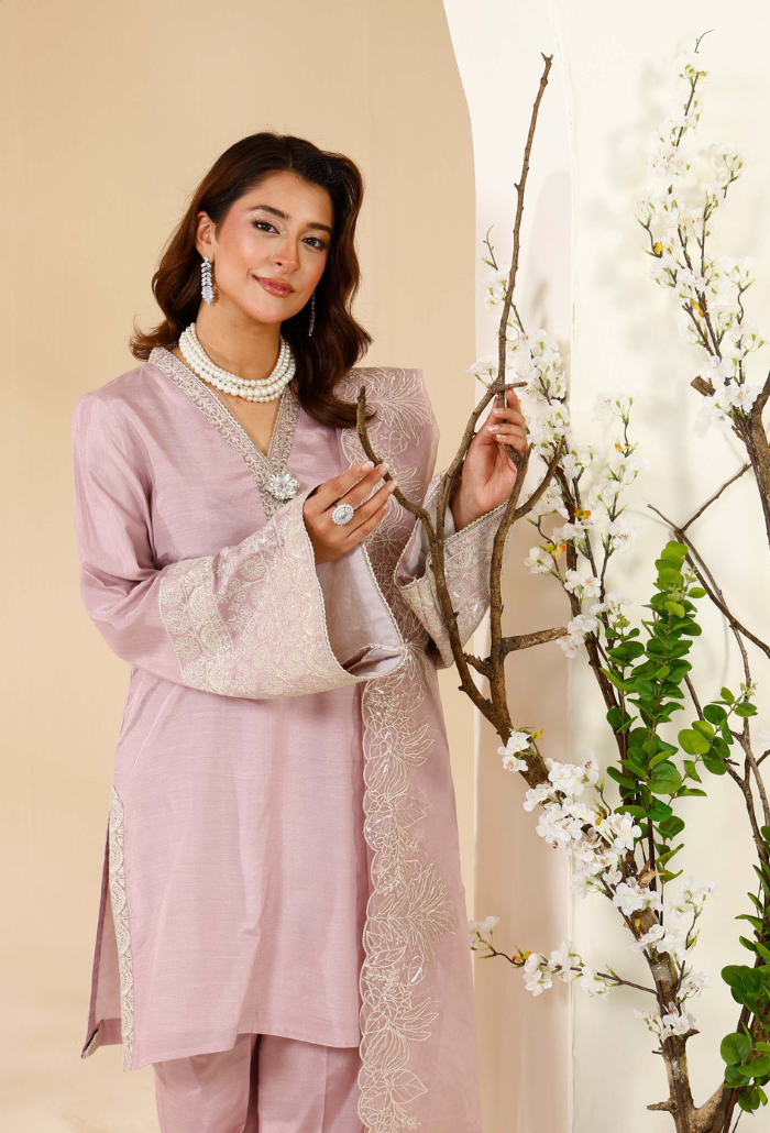 Rabt - D02 Raw Silk Pakistani Formal Dresses - Humdum - 4