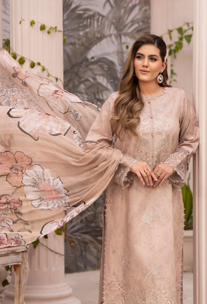 Summer Breeze - D06 Chiffon Pakistani Summer Dresses - Humdum - 3