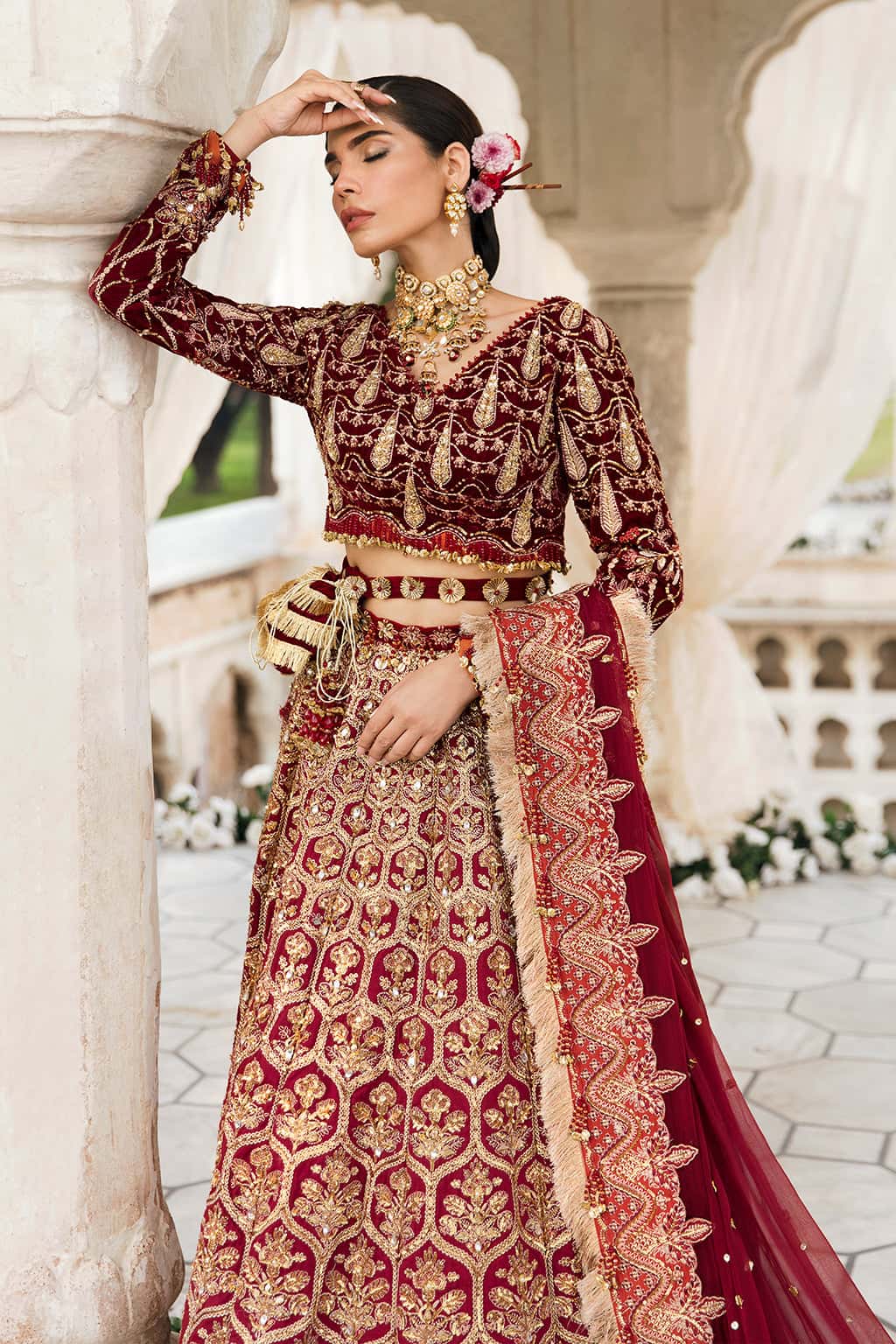 Hayal Raw Silk Pakistani Formal Dresses - Afrozeh - 4