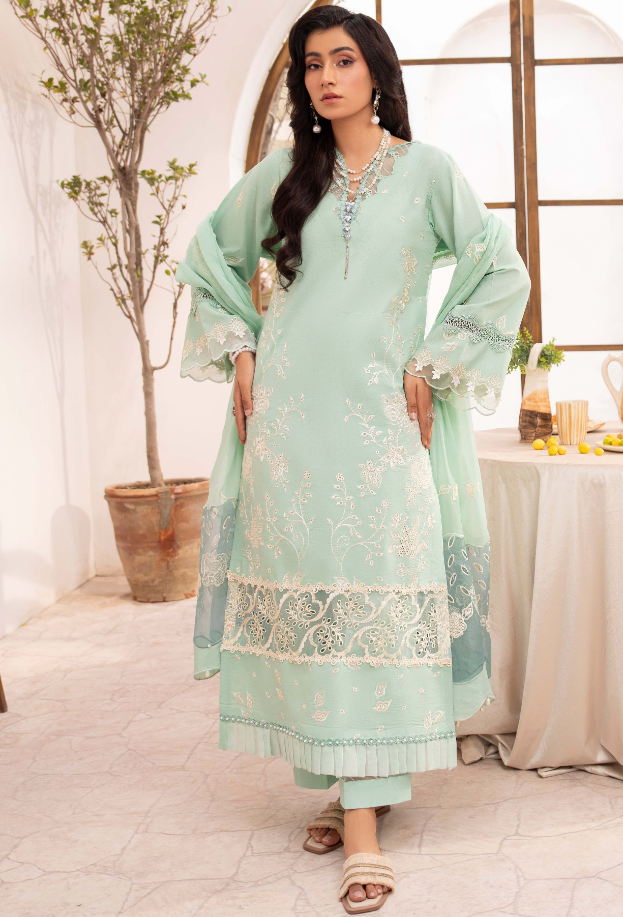 NAYAB - D07 Chiffon Pakistani Summer Dresses - Humdum - 2
