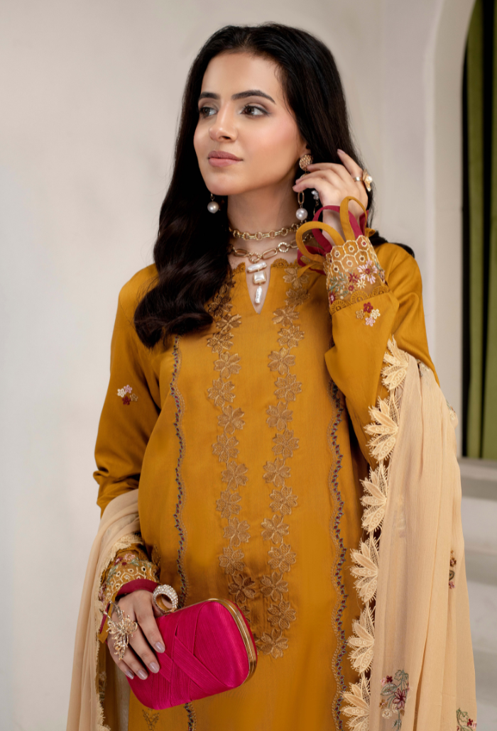ELLENA - D07 Chiffon Pakistani Winter Dresses - Humdum - 4