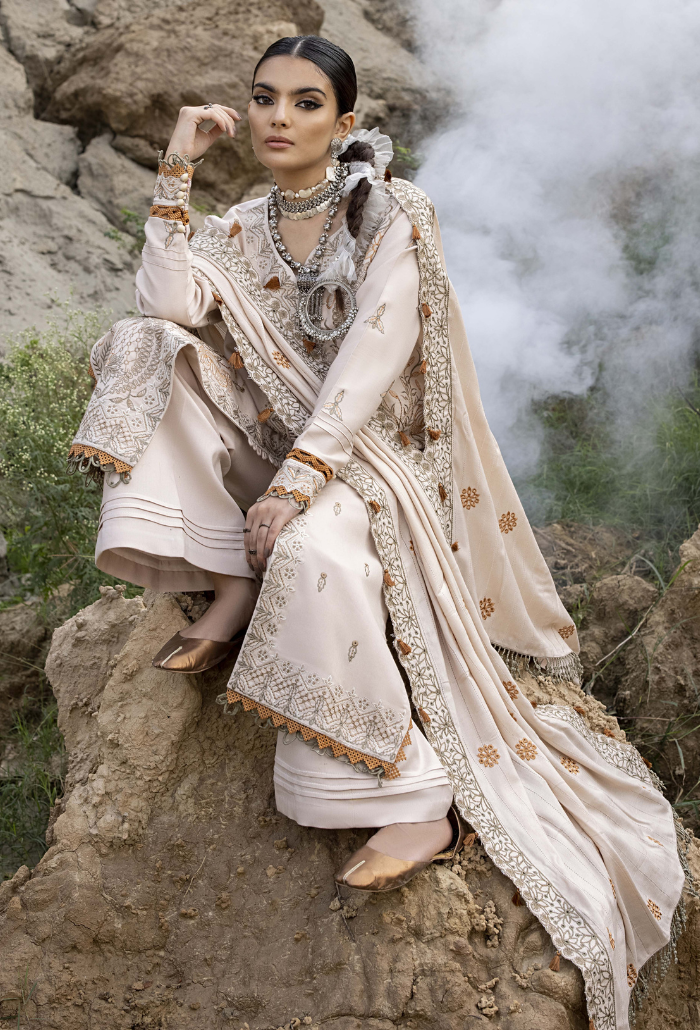 Sierra-D09 Premium Fabric Pakistani Winter Dresses - Humdum - 2