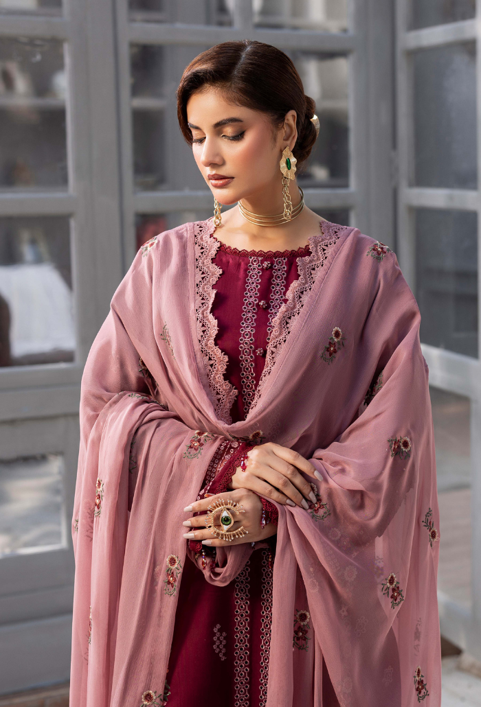 Fareeha - D07 Chiffon Pakistani Winter Dresses - Humdum - 4