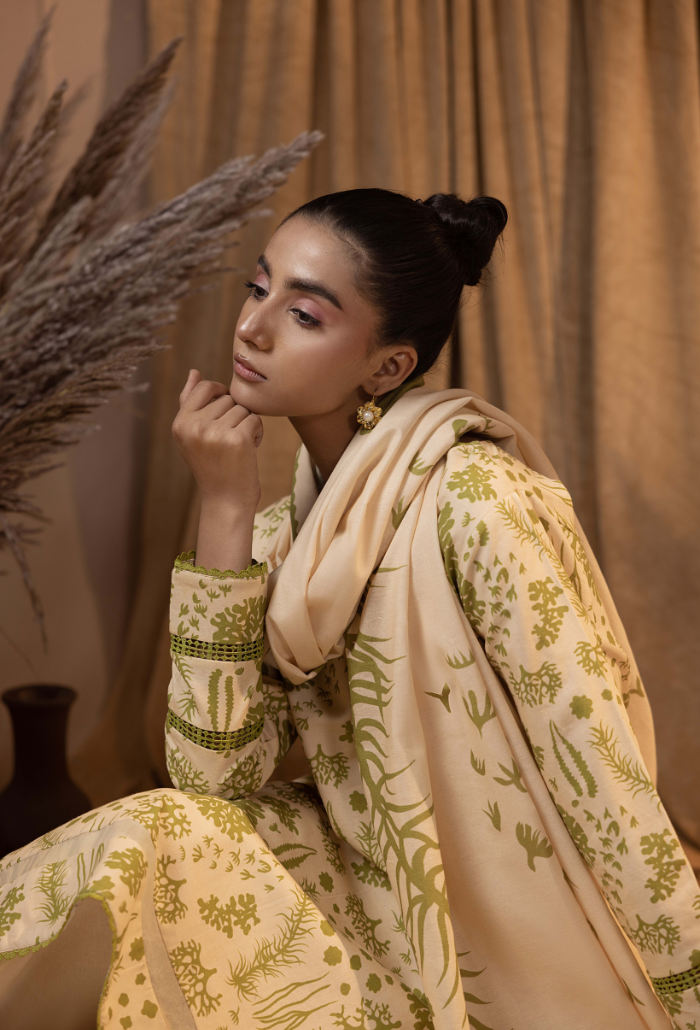 Raya - D07 Khaddar Pakistani Winter Dresses - Humdum - 4