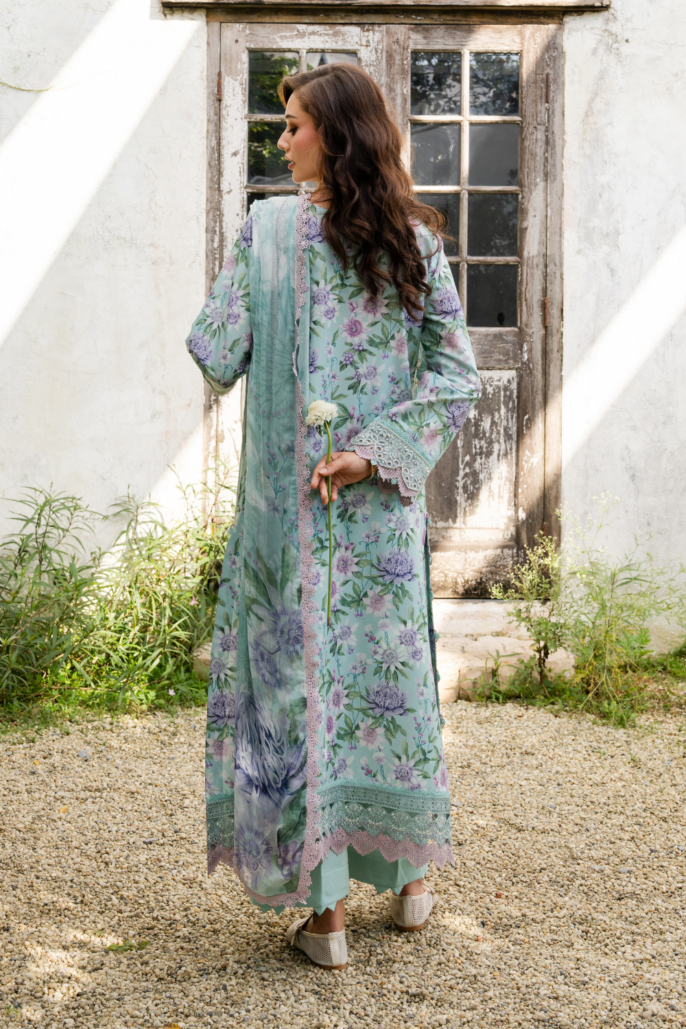 VIRELLE (AZ-13) Chiffon Pakistani Summer Dresses - aabyaan - 3