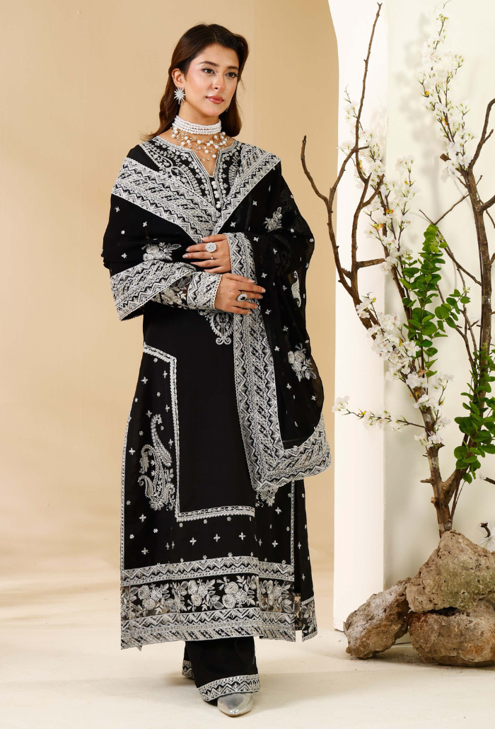 Rabt - D07 Raw Silk Pakistani Formal Dresses - Humdum - 4