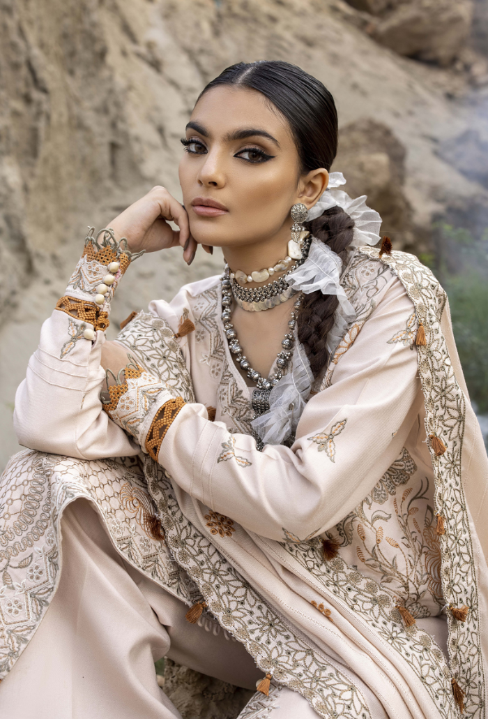 Sierra-D09 Premium Fabric Pakistani Winter Dresses - Humdum - 4