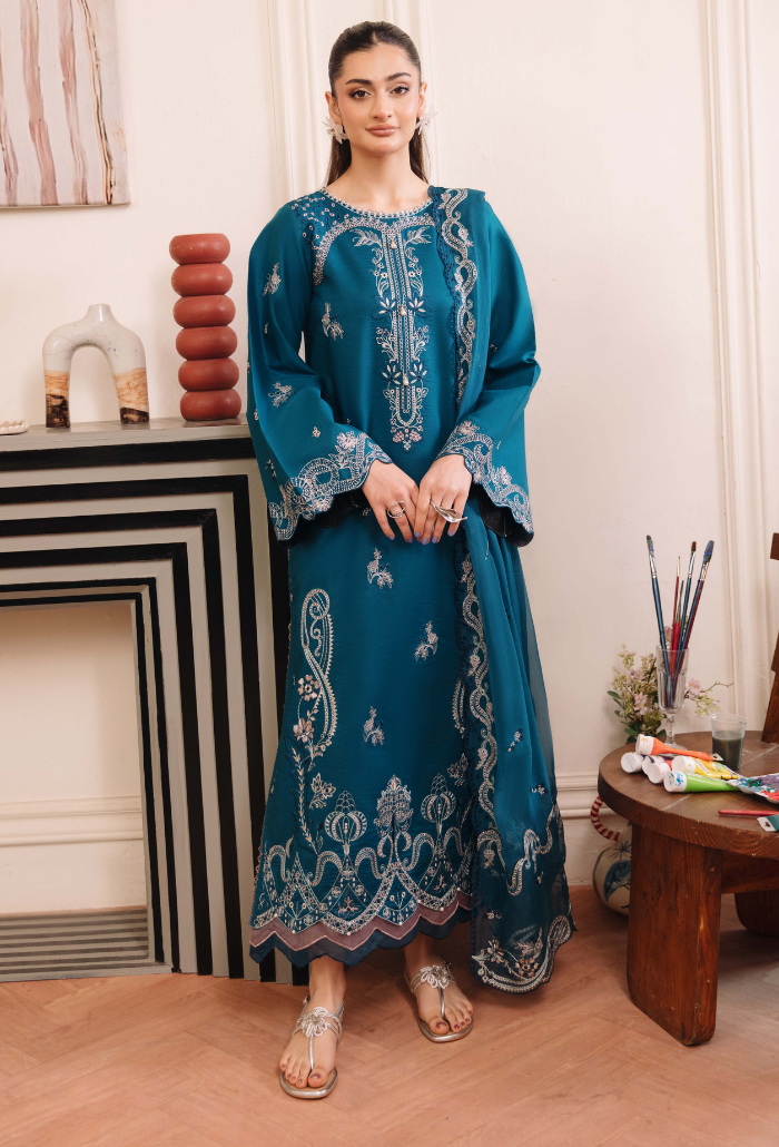 Mirha'2 - D07 Organza Pakistani Summer Dresses - Humdum - 1