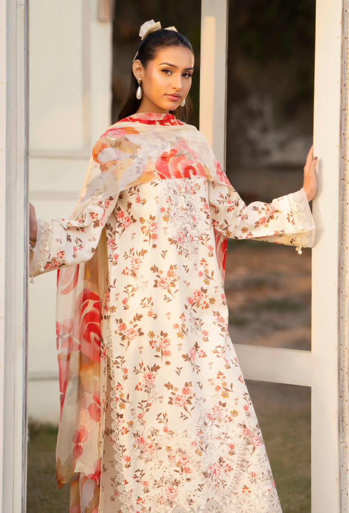 Gardenia'26 - D05 Chiffon Pakistani Summer Dresses - Humdum - 7