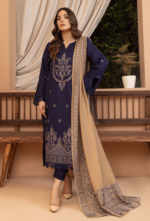 Carvan-D03 Premium Fabric Pakistani Winter Dresses - Humdum - 1