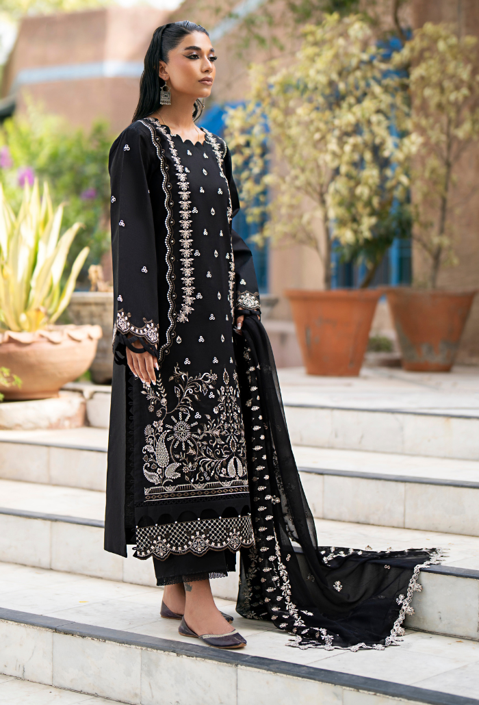 Selin - D05 Chiffon Pakistani Summer Dresses - Humdum - 3
