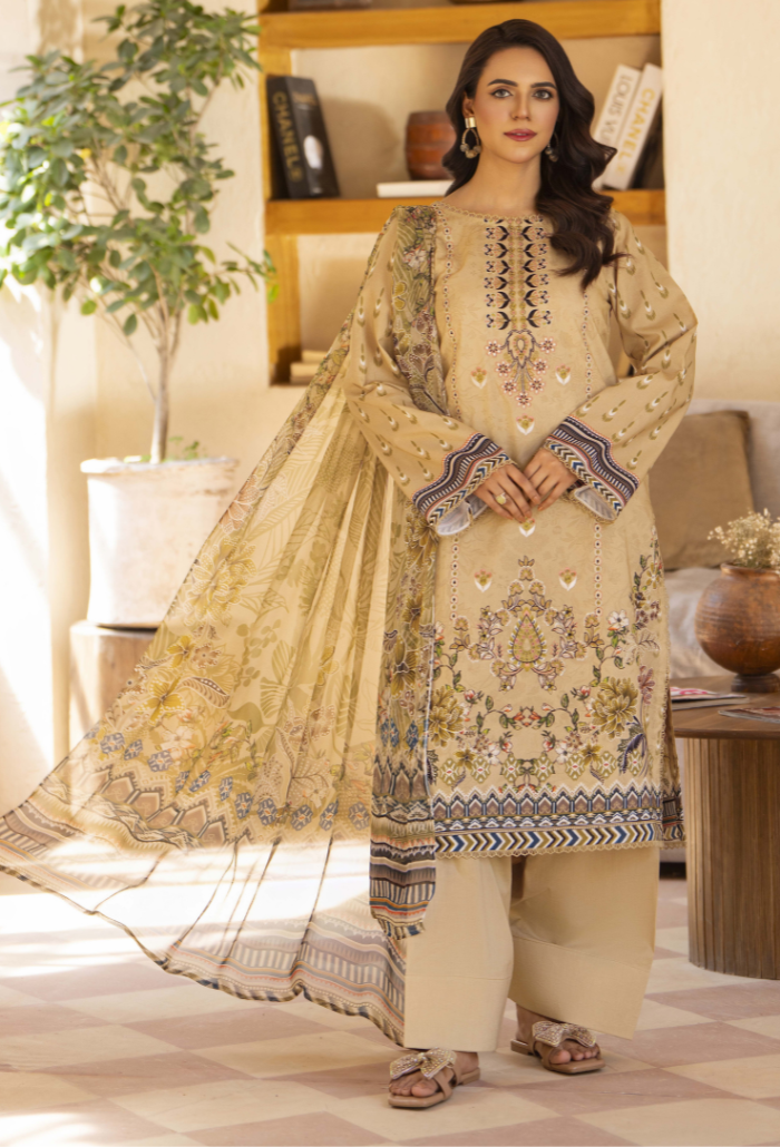 Zarwisha-D10 Chiffon Pakistani Summer Dresses - Humdum - 1
