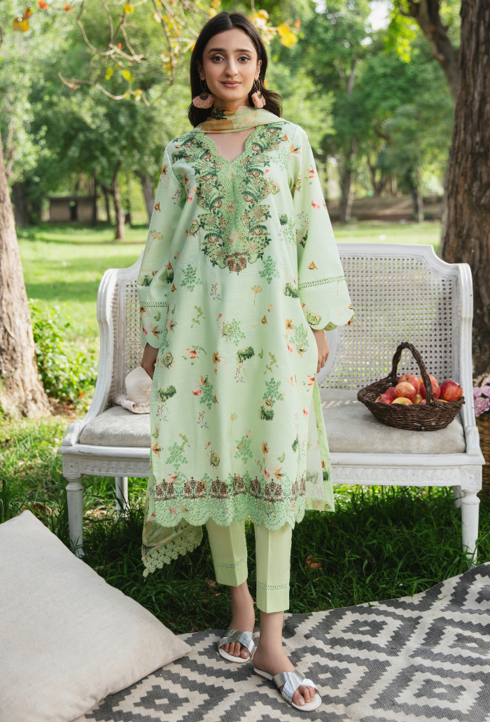 Summer Breeze - D02 Chiffon Pakistani Summer Dresses - Humdum - 1