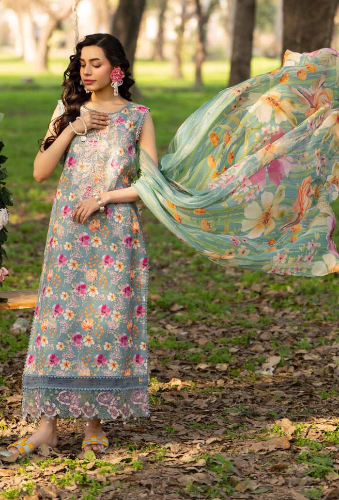 Eden Garden Chapter 3 - D06 Chiffon Pakistani Summer Dresses - Humdum - 3