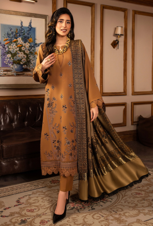 Aaima - D10 Jacquard Pakistani Winter Dresses - Humdum - 1
