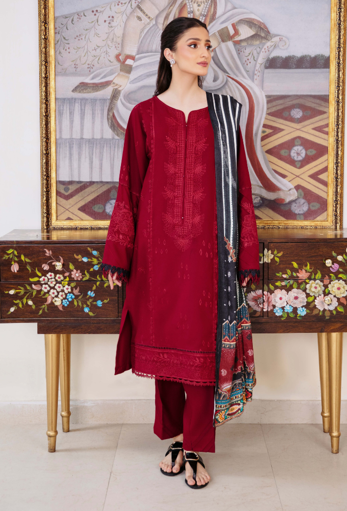Serene - D05 Premium Fabric Pakistani Winter Dresses - Humdum - 1