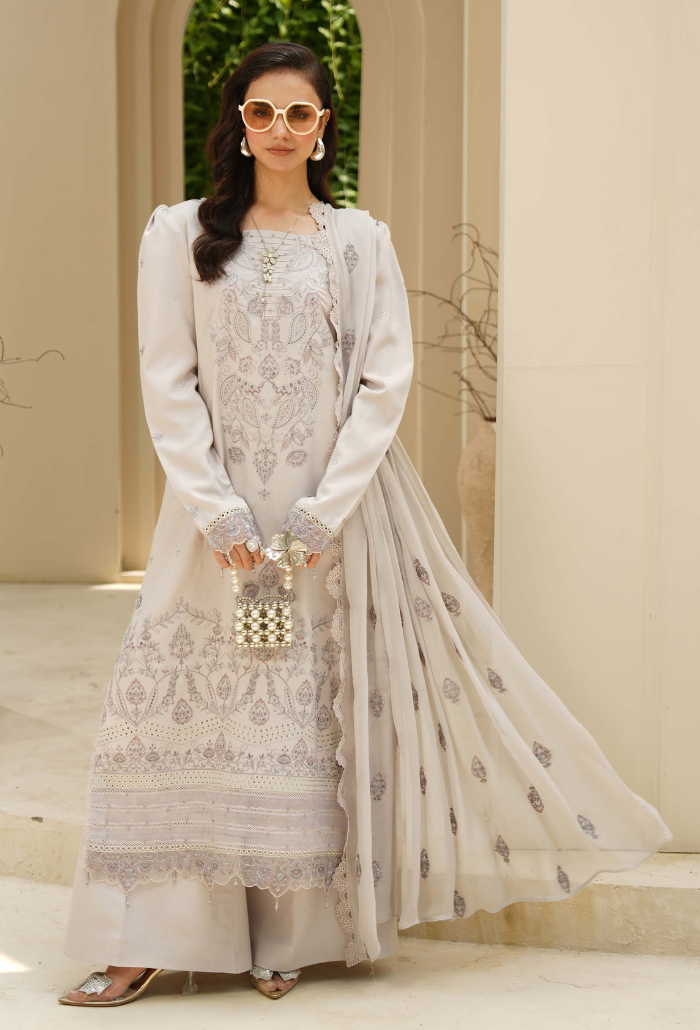 Mushak - D07 Chiffon Pakistani Winter Dresses - Humdum - 1