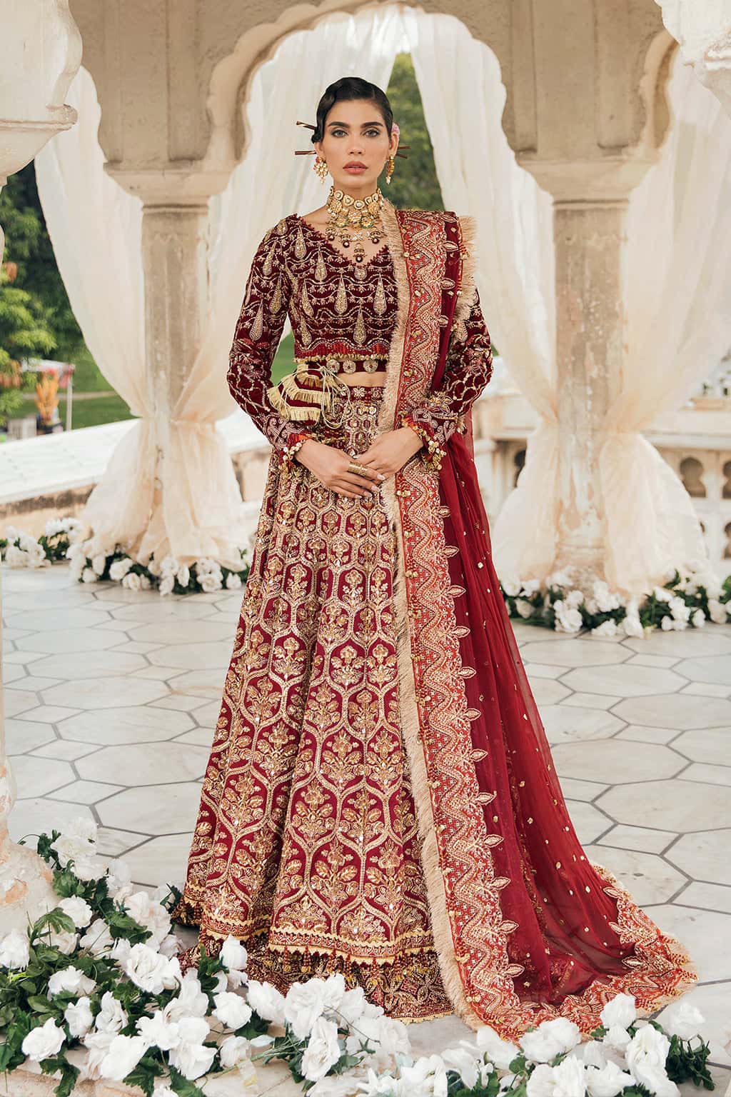 Hayal Raw Silk Pakistani Formal Dresses - Afrozeh - 1