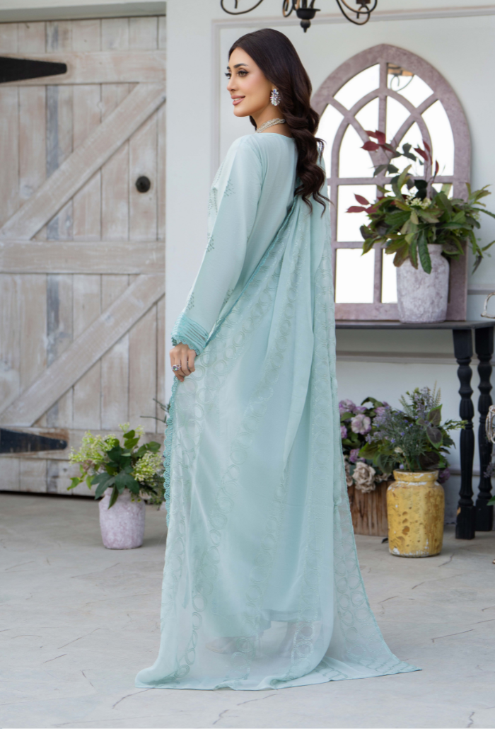 Aviva - D04 Chiffon Pakistani Summer Dresses - Humdum - 2