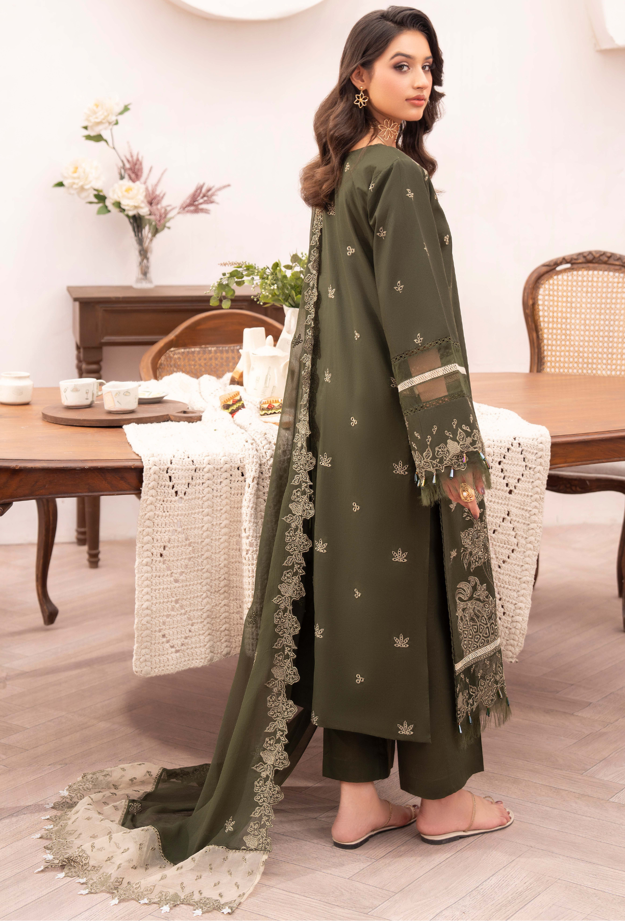 NAYAB - D08 Chiffon Pakistani Summer Dresses - Humdum - 2