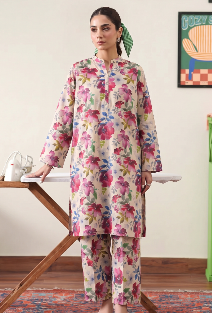 Ethnic By Humdum - D05 Lawn Pakistani Summer Dresses - Humdum - 1