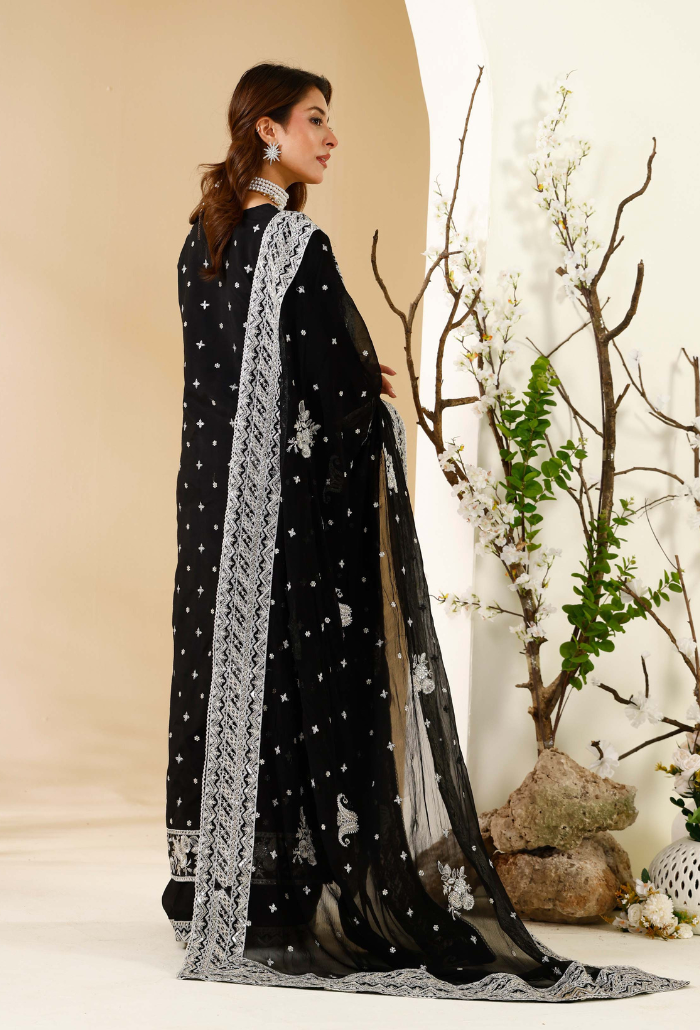 Rabt - D07 Raw Silk Pakistani Formal Dresses - Humdum - 3