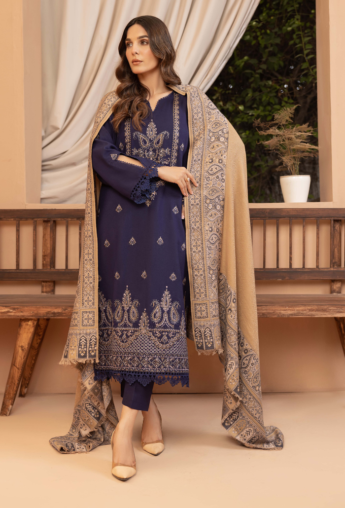 Carvan-D03 Premium Fabric Pakistani Winter Dresses - Humdum - 2