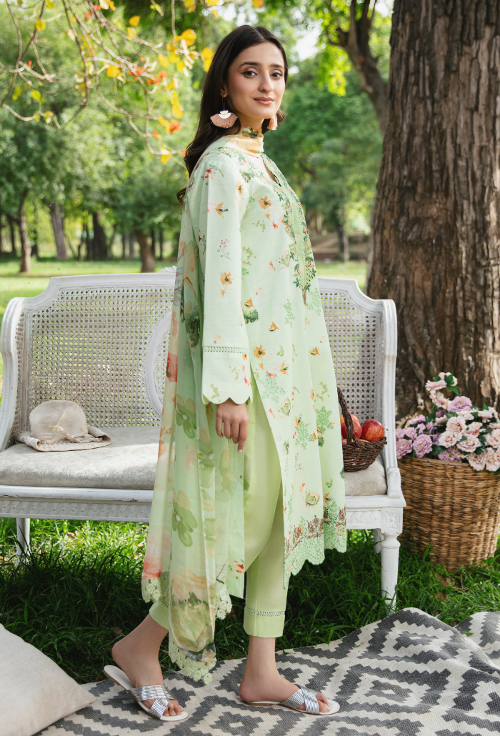Summer Breeze - D02 Chiffon Pakistani Summer Dresses - Humdum - 3