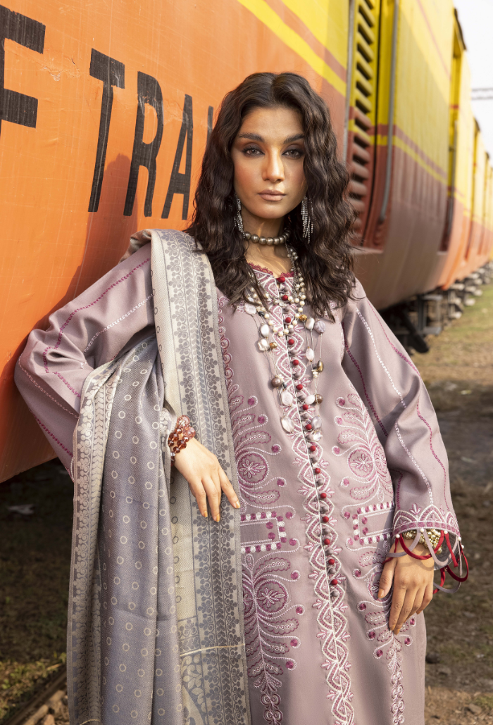 Rahgeer - D10 Jacquard Pakistani Winter Dresses - Humdum - 3