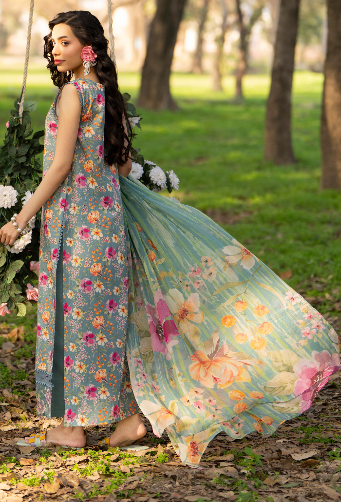 Eden Garden Chapter 3 - D06 Chiffon Pakistani Summer Dresses - Humdum - 2