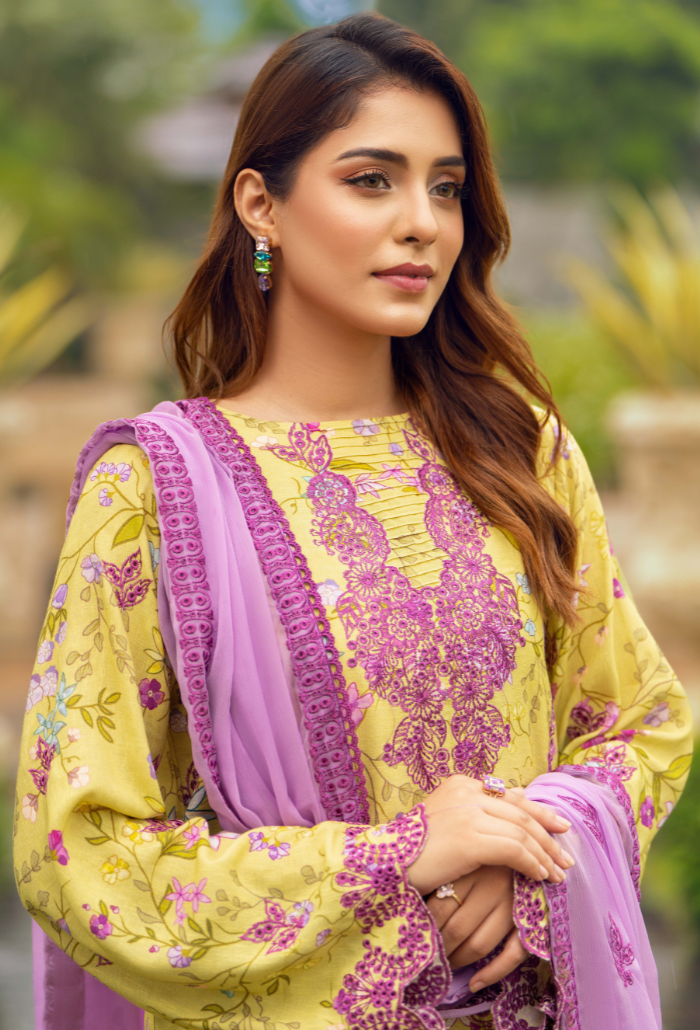 Diva - D09 Chiffon Pakistani Winter Dresses - Humdum - 3