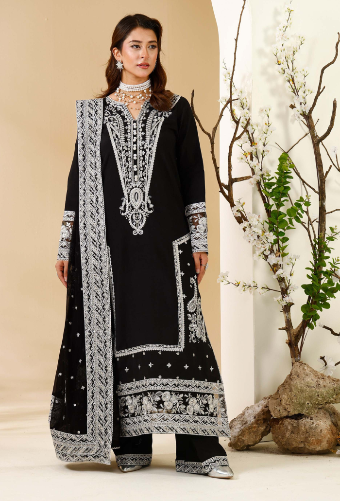 Rabt - D07 Raw Silk Pakistani Formal Dresses - Humdum - 2