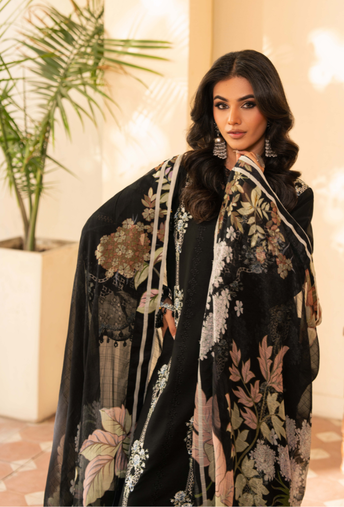 Mehrmaa - D08 Reet Organza Pakistani Summer Dresses - Humdum - 3