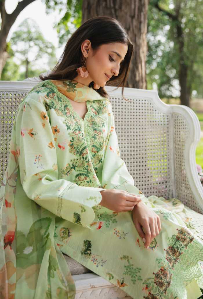 Summer Breeze - D02 Chiffon Pakistani Summer Dresses - Humdum - 4