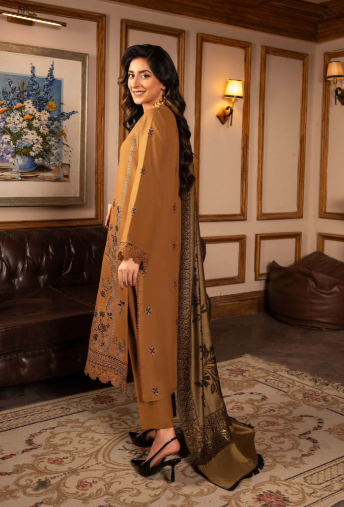 Aaima - D10 Jacquard Pakistani Winter Dresses - Humdum - 2