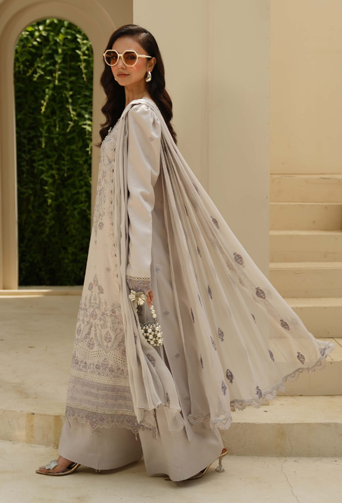 Mushak - D07 Chiffon Pakistani Winter Dresses - Humdum - 3