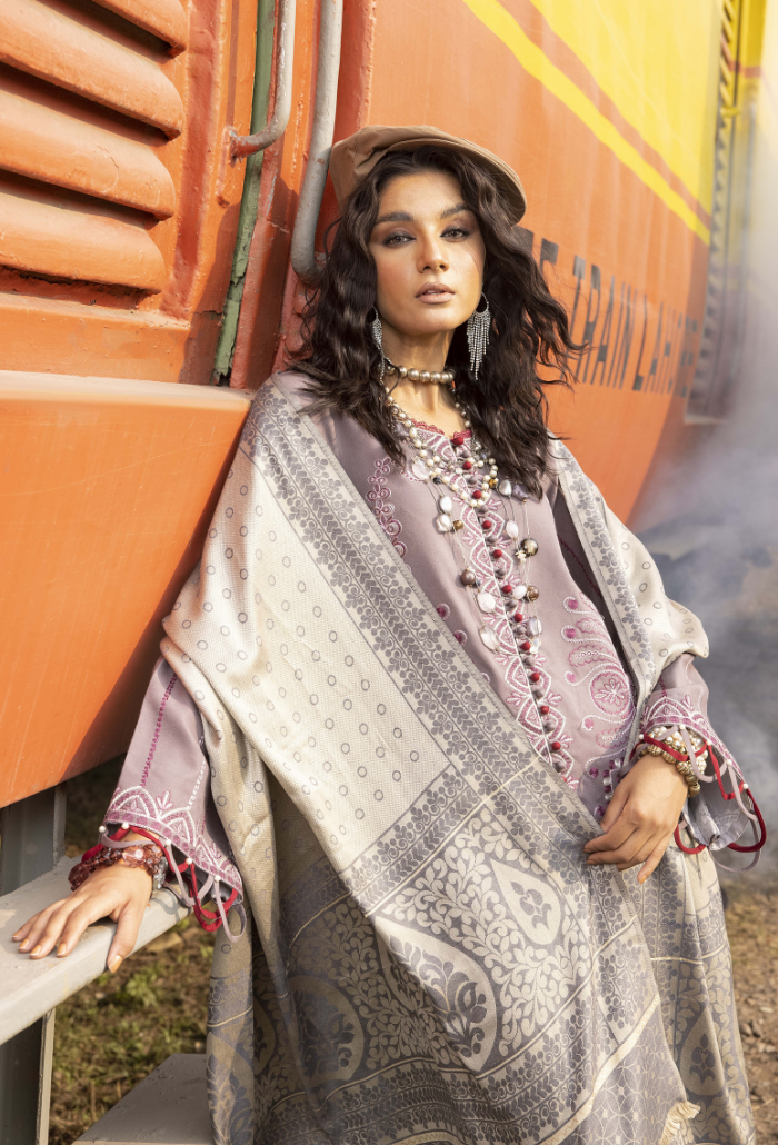 Rahgeer - D10 Jacquard Pakistani Winter Dresses - Humdum - 4