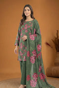 Floral Lawn Cotton Pakistani Summer Dresses - Humdum - 1