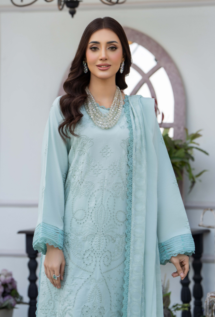 Aviva - D04 Chiffon Pakistani Summer Dresses - Humdum - 3