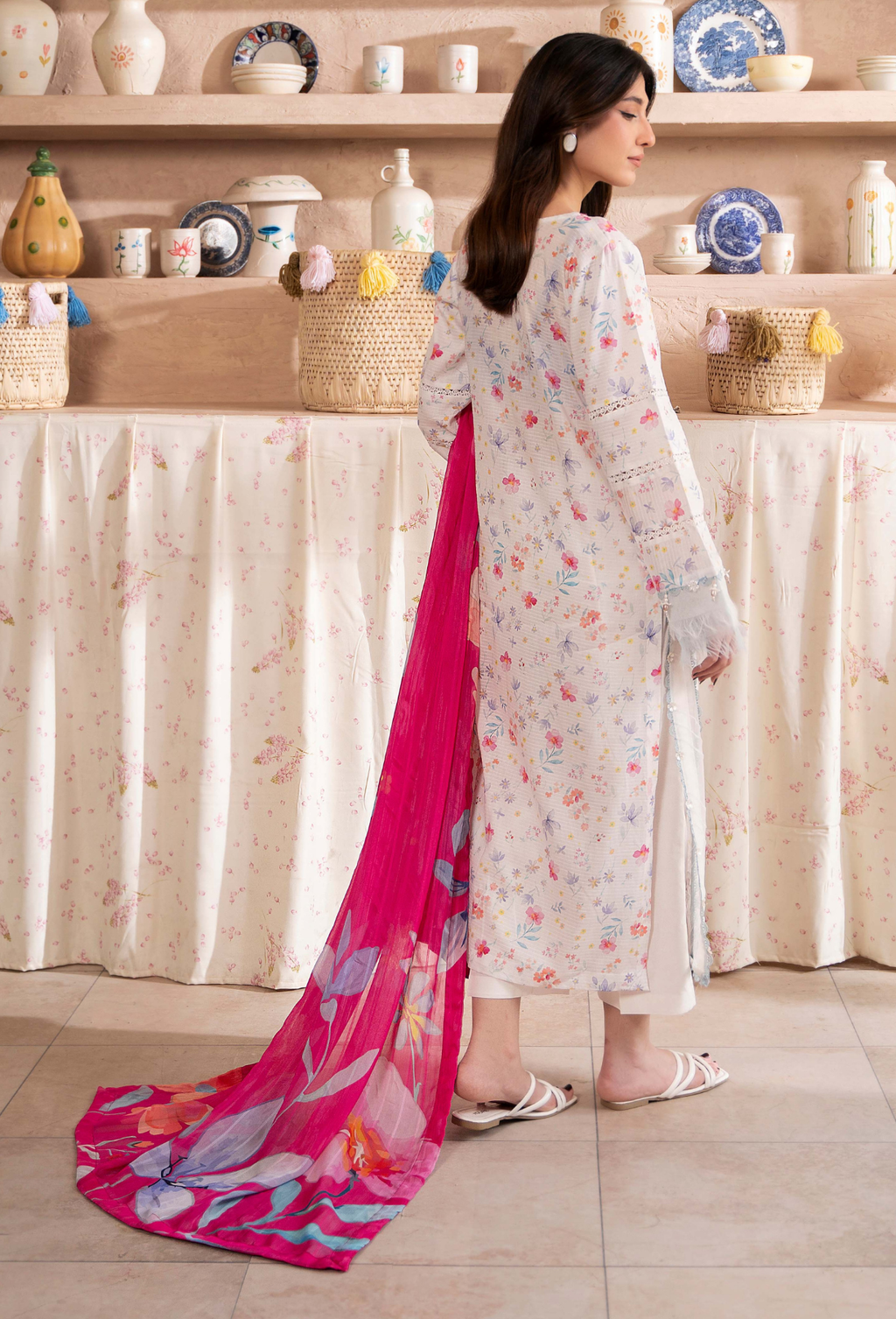 Kanwal - D03 Chiffon Pakistani Summer Dresses - Humdum - 2