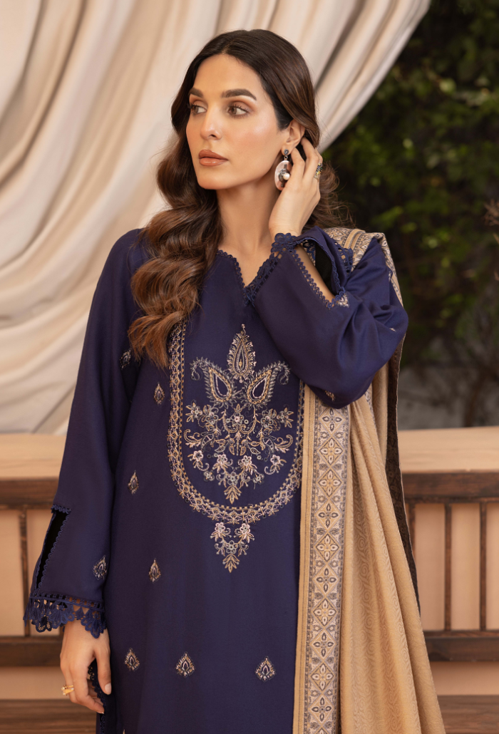 Carvan-D03 Premium Fabric Pakistani Winter Dresses - Humdum - 3