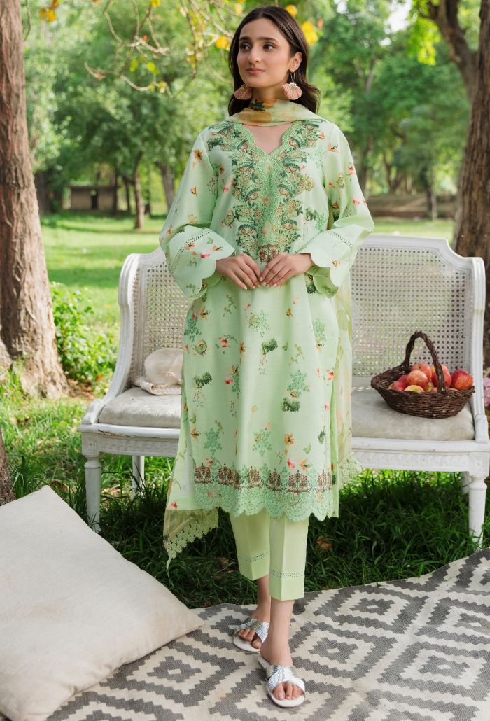 Summer Breeze - D02 Chiffon Pakistani Summer Dresses - Humdum - 2