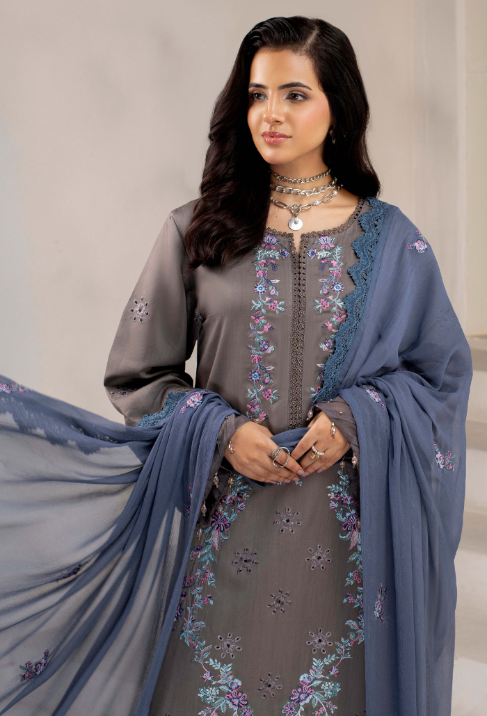 ELLENA - D08 Chiffon Pakistani Winter Dresses - Humdum - 4