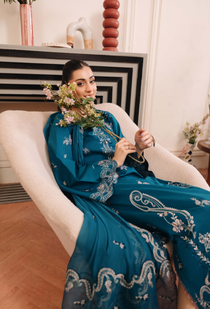 Mirha'2 - D07 Organza Pakistani Summer Dresses - Humdum - 4
