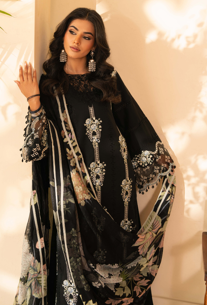 Mehrmaa - D08 Reet Organza Pakistani Summer Dresses - Humdum - 4