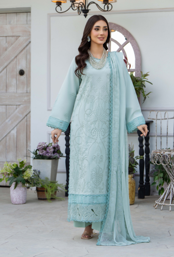 Aviva - D04 Chiffon Pakistani Summer Dresses - Humdum - 4