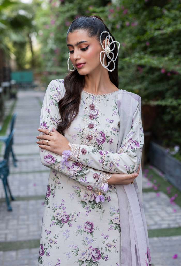 EDEN GARDEN CHAPTER 2 D07 Chiffon Pakistani Summer Dresses - Humdum - 3