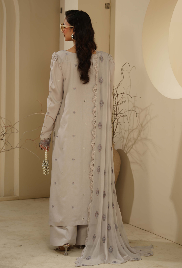 Mushak - D07 Chiffon Pakistani Winter Dresses - Humdum - 2