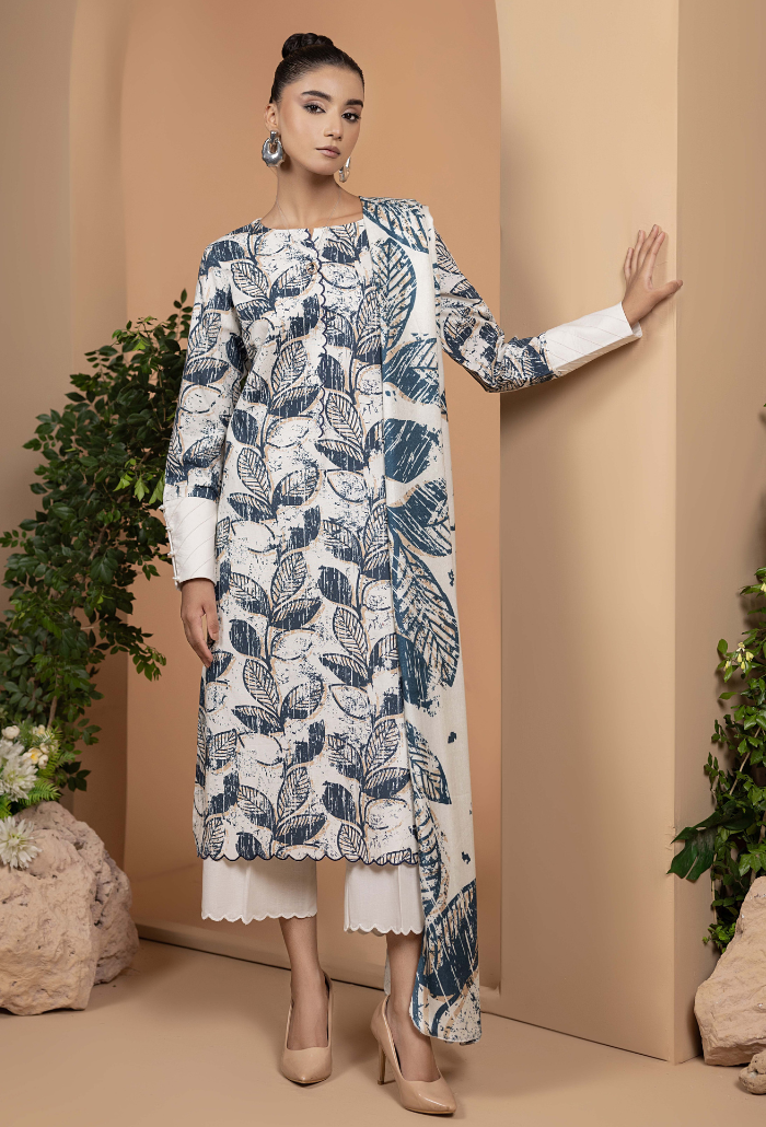 Zara - D06 Khaddar Pakistani Winter Dresses - Humdum - 1