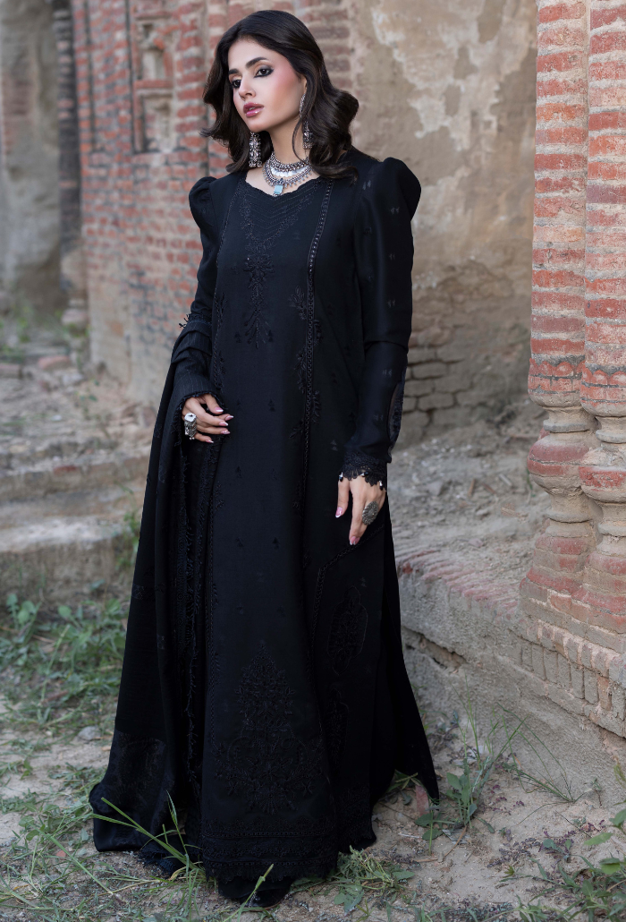 Khumar - D01 Organza Pakistani Winter Dresses - Humdum - 2